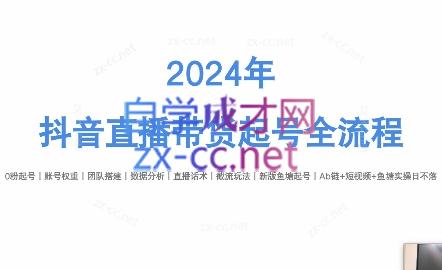 六六老师·2024年抖音直播带货起号全攻略