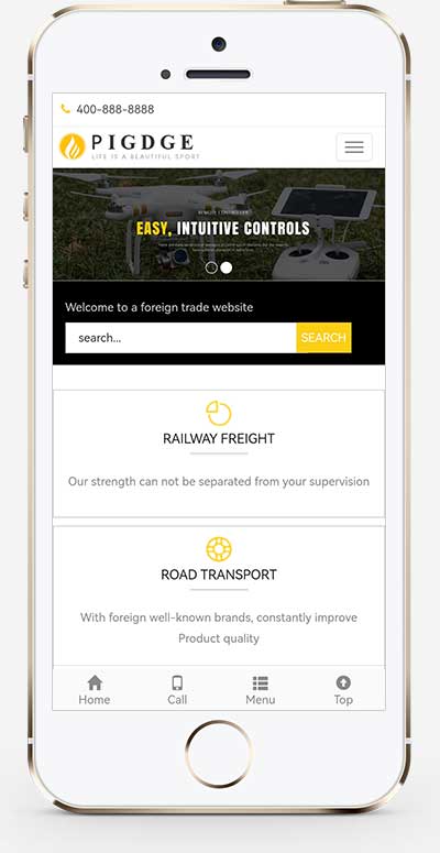 (自适应手机端)响应式HTML5五金电子产品外贸网站源码 五金电器出口英文外贸类网站pbootcms模板
