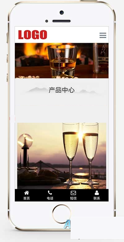 (自顺应移动端)水墨风相应式酒业网站源码 白酒酿制出产网站模板 pbootcms模板