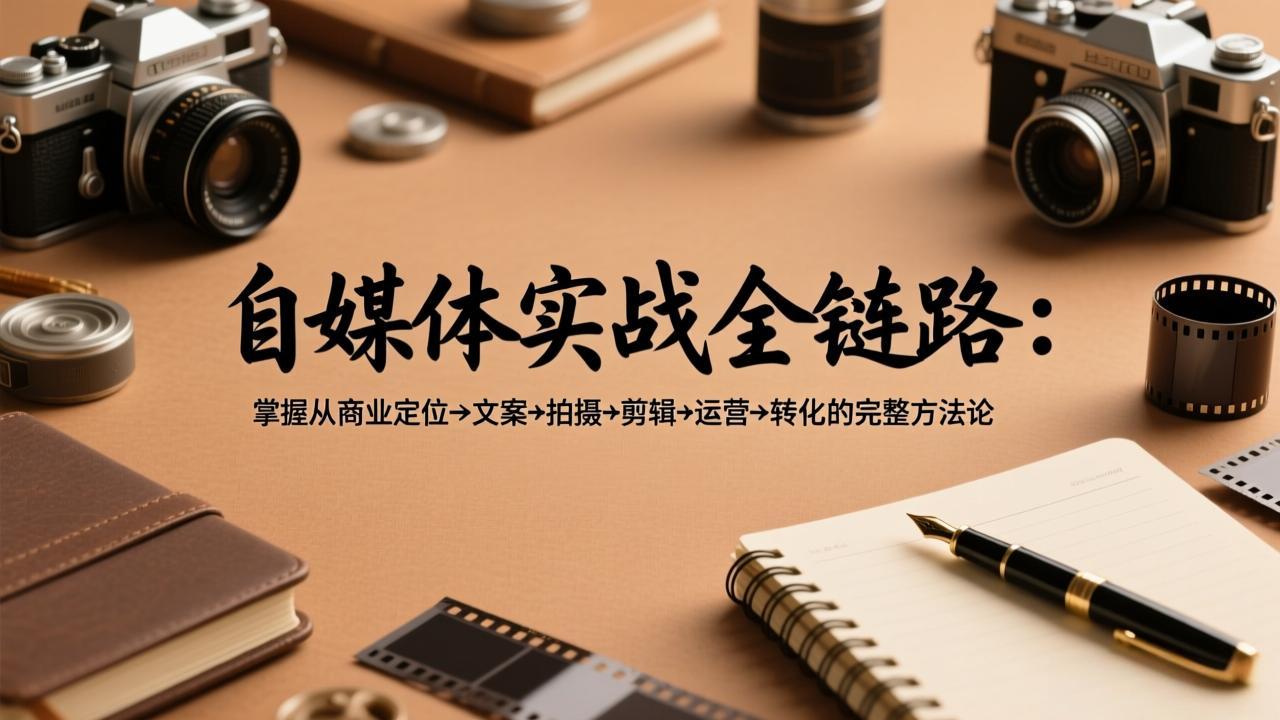 自媒体实战全链路:掌握从商业定位→文案→拍摄→剪辑→运营→转化的完整方法论插图 自媒体实战全链路:掌握从商业定位→文案→拍摄→剪辑→运营→转化的完整方法论插图