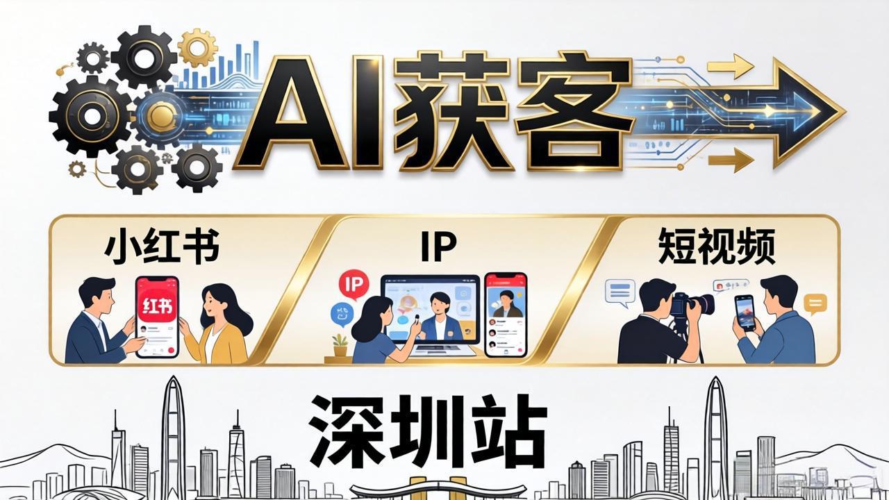 2026AI获客大课深圳站：4月17日-19日3天2夜拆透小红书+IP+短视频，老板操盘手必来插图