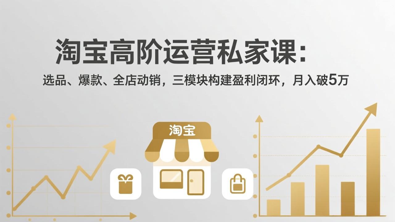 淘宝高阶运营私家课(更新26年4月18插图 淘宝高阶运营私家课(更新26年4月18插图