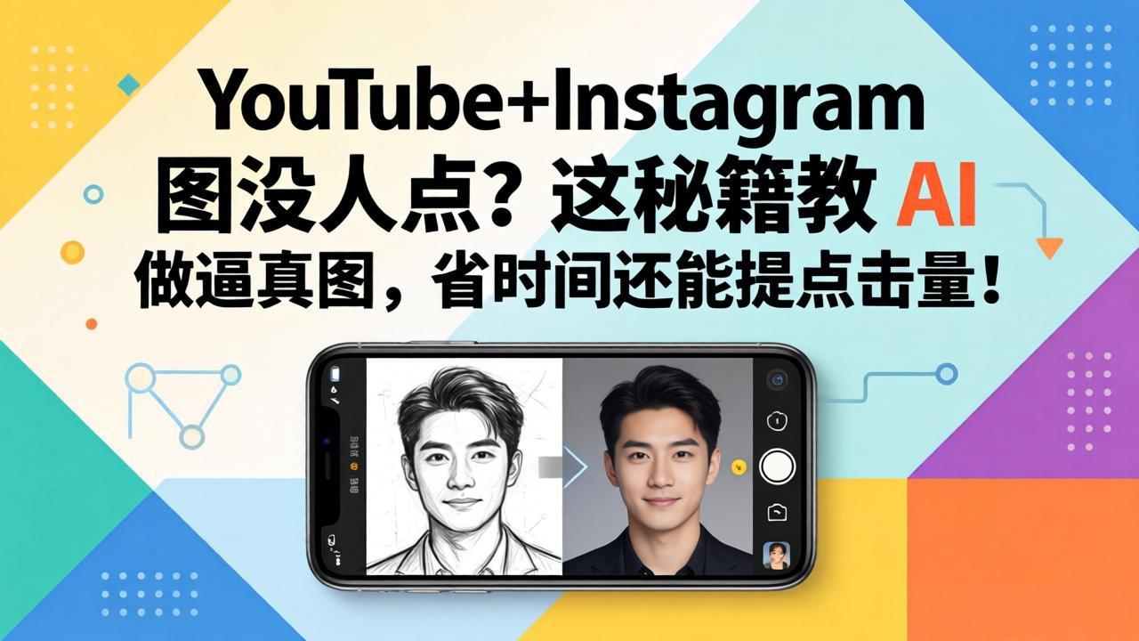 YouTube+Instagram图没人点?这秘籍教 AI 做逼真图,省时间还能提点击量插图 YouTube+Instagram图没人点?这秘籍教 AI 做逼真图,省时间还能提点击量插图