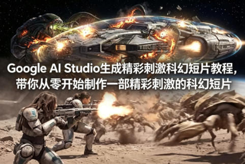 Google AI Studio生成精彩刺激科幻短片教程,带你从零开始制作一部精彩刺激的科幻短片【双语字幕】