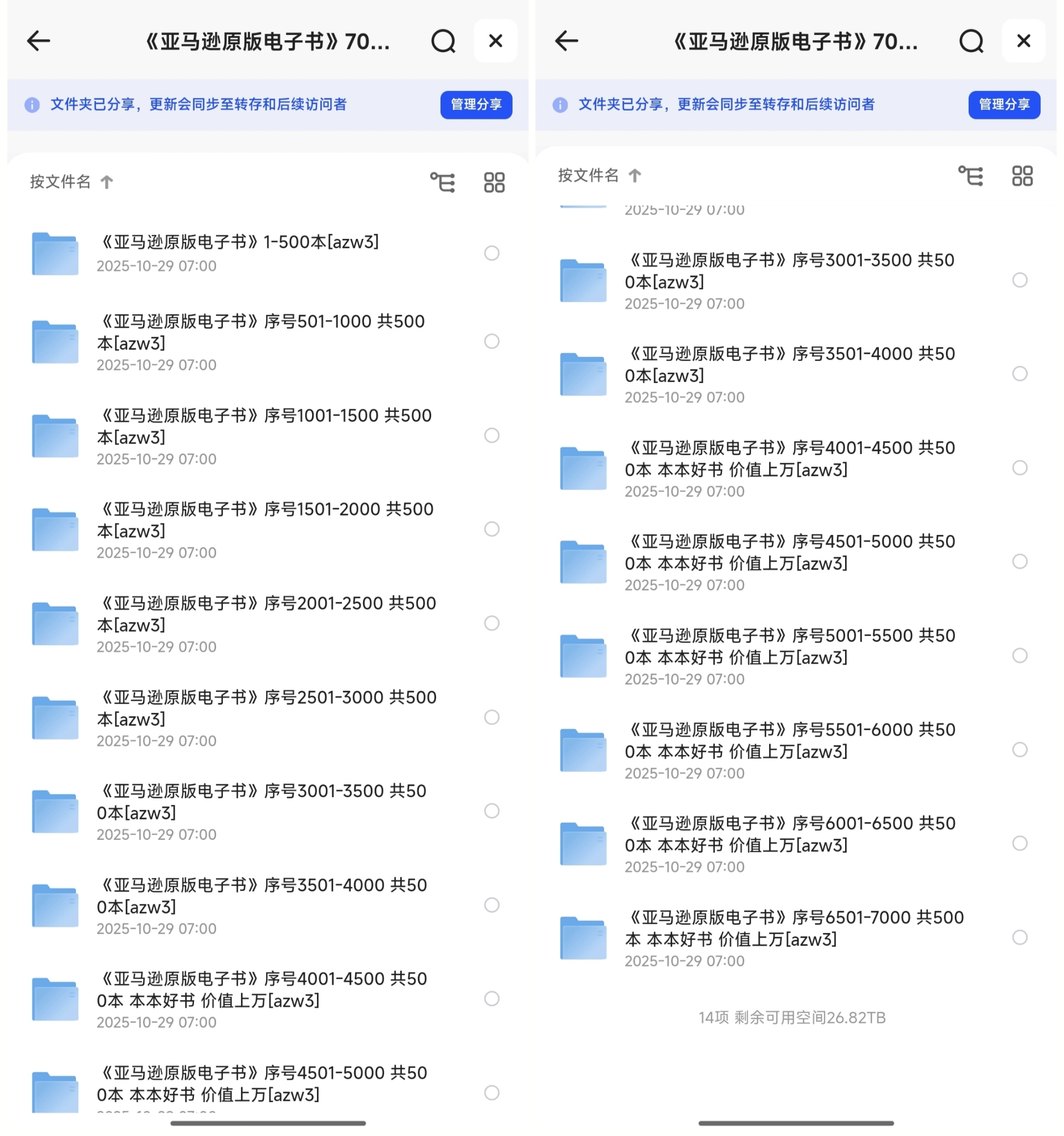 【个人珍藏极品资源】亚马逊高质量原版电子书7000本合集，价值上万元
