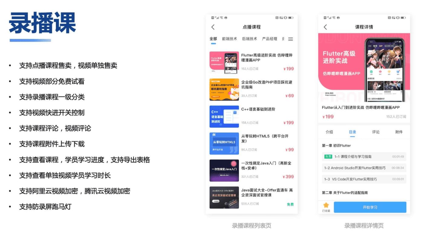 知识付费系统源码(pc+小程序+h5+app)前端后台完整源码